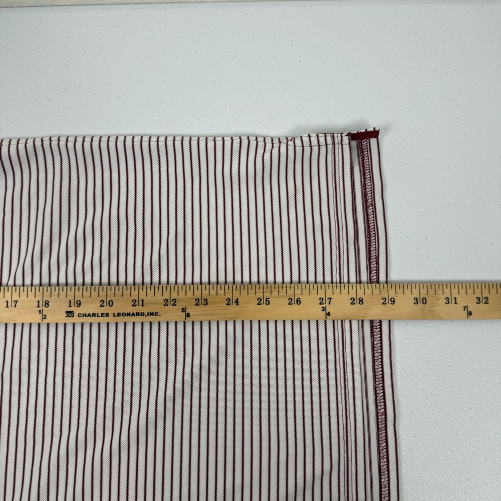 Southern Tide Mens XL Striped Short Sleeve Polo Shirt Maroon White Skipjack Logo - Picture 4 of 8